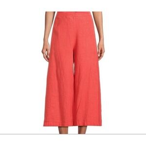 NWT Bryn Walker Linen Ella Wide Leg Pants Sz S Lagenlook Relaxed Pull On Boho